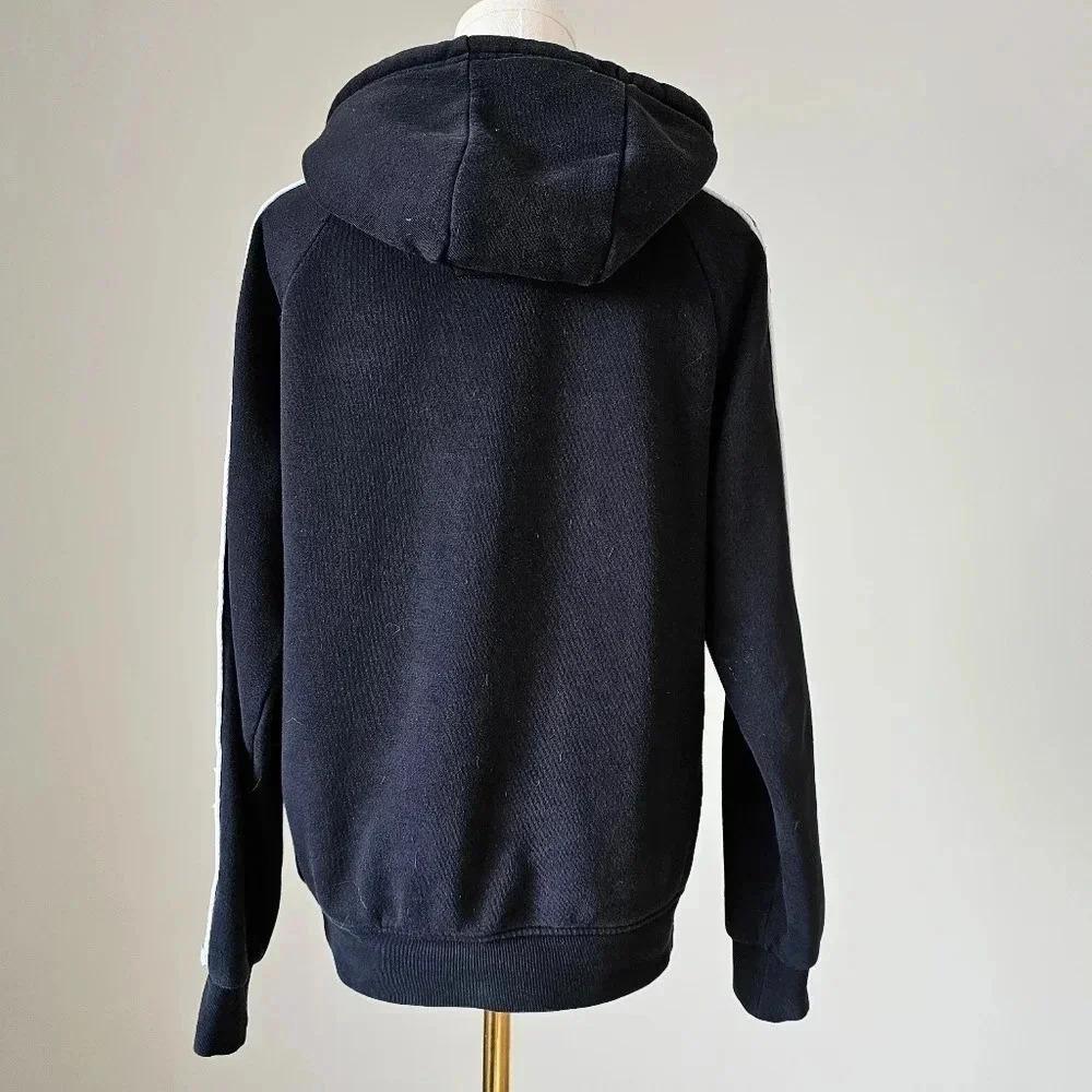 Kappa Size S men's graphic print Black pullover hoodie Spellout logo - Picture 5 of 7